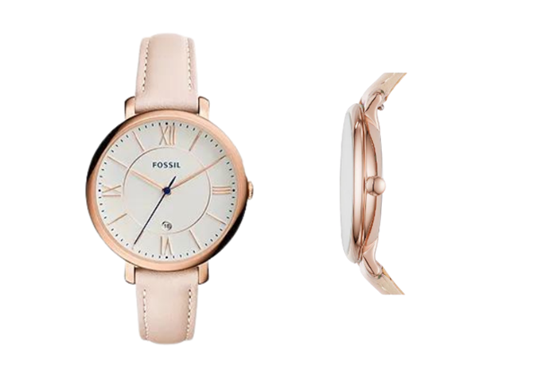 Best Watches for Women to Buy - Fossil Jacqueline Three-Hand Date Leather Watch